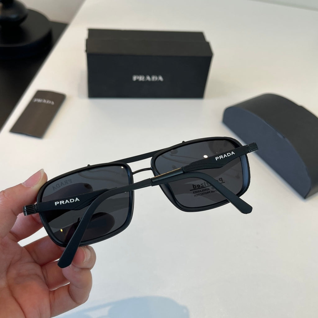 Prada Fashion Black Lens Sunglasses for Men & Women - 382617 - detail image 8