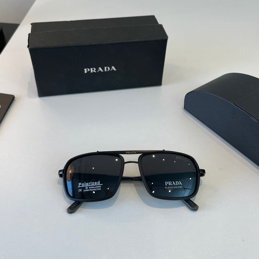 Prada Fashion Black Lens Sunglasses for Men & Women - 382617 - detail image 4