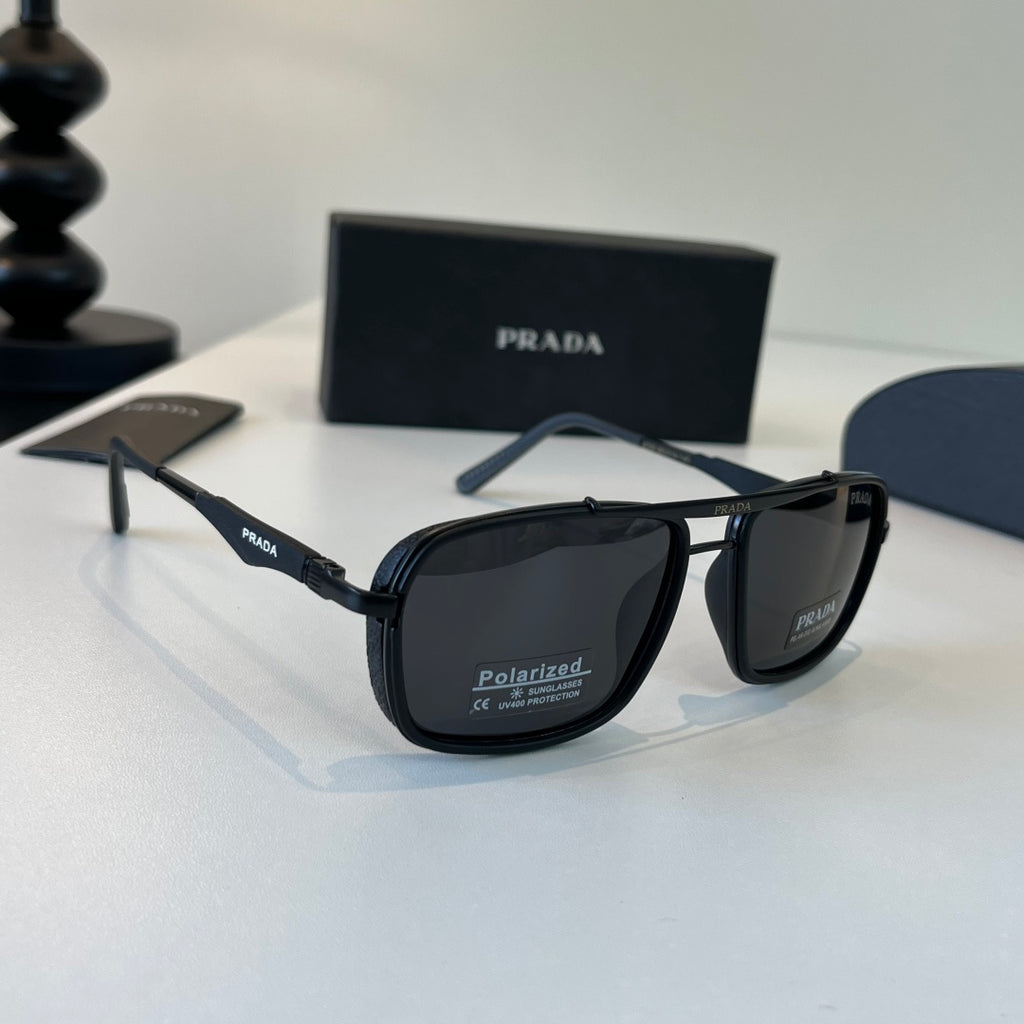 Prada Fashion Black Lens Sunglasses for Men & Women - 382617