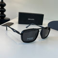 Prada Fashion Black Lens Sunglasses for Men & Women - 382617