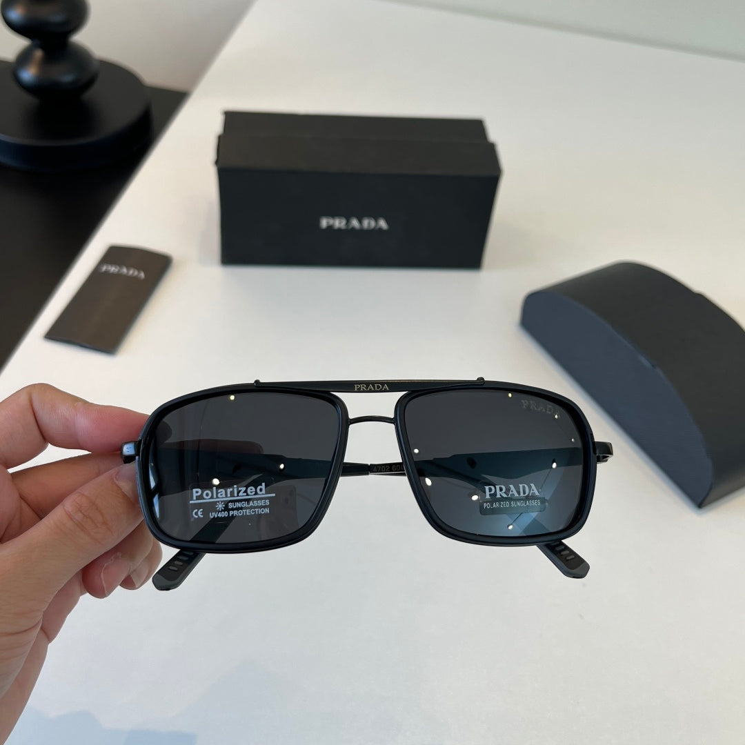 Prada Fashion Black Lens Sunglasses for Men & Women - 382617 - detail image 5