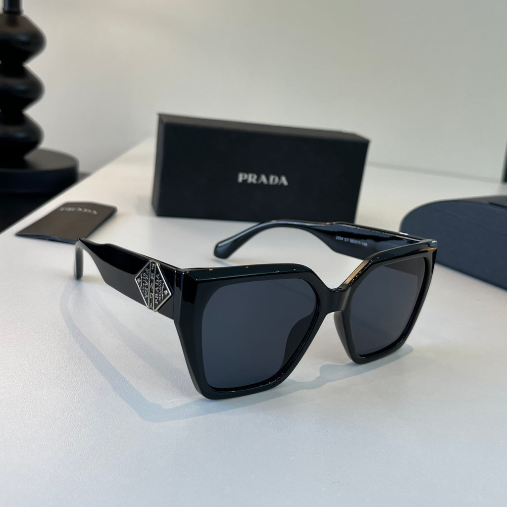 Prada Fashion Black Lens Sunglasses for Men & Women - 382618