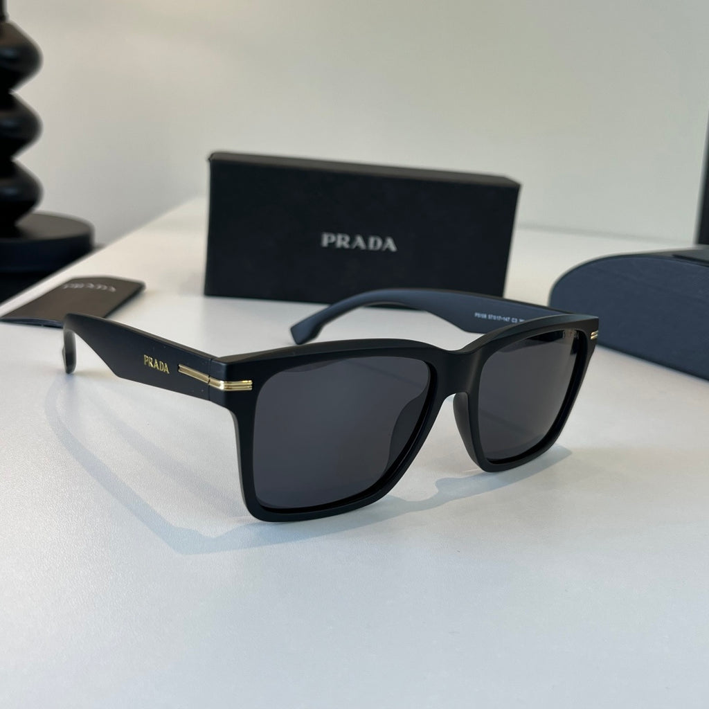 Prada Fashion Black Lens Sunglasses for Men & Women - 382619