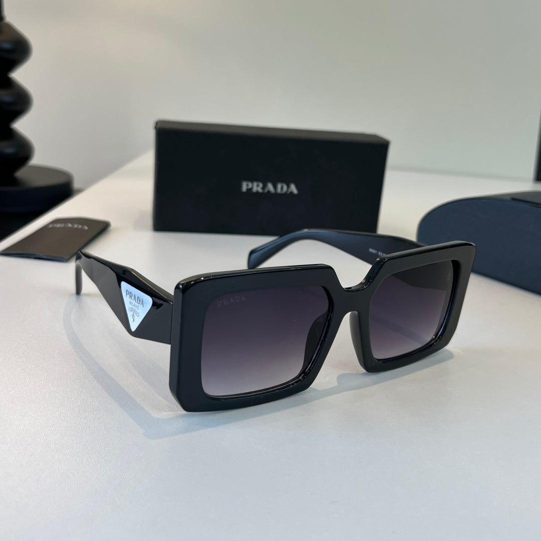 Prada Fashion Black Lens Sunglasses for Men & Women - 382620