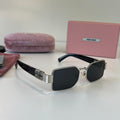 Miu Miu Fashion Silver Lens Sunglasses for Men & Women - 487576