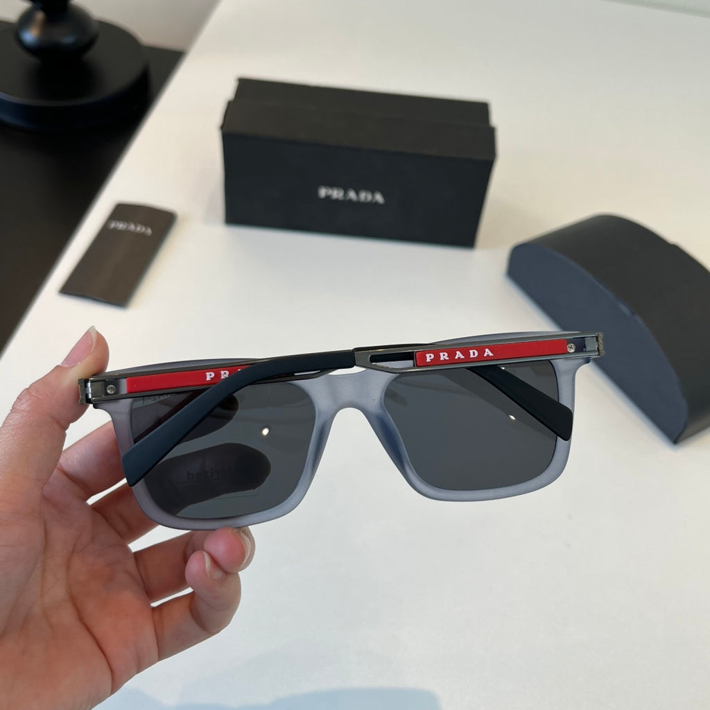 Prada Fashion Black Lens Sunglasses for Men - 382622 - detail image 8
