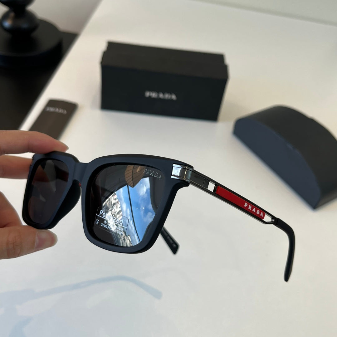 Prada Fashion Black Lens Sunglasses for Men - 382623 - detail image 4