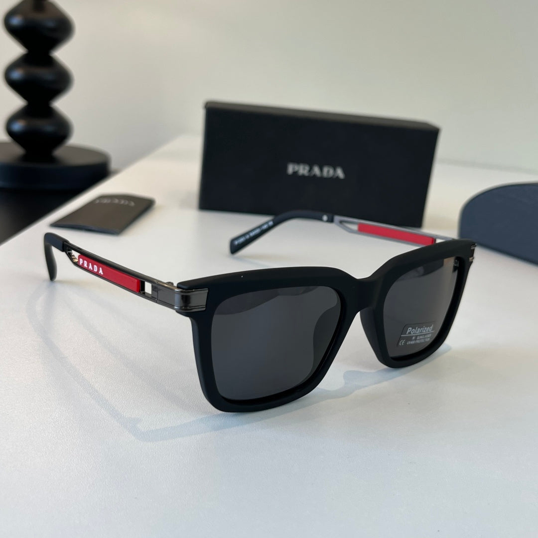 Prada Fashion Black Lens Sunglasses for Men - 382623
