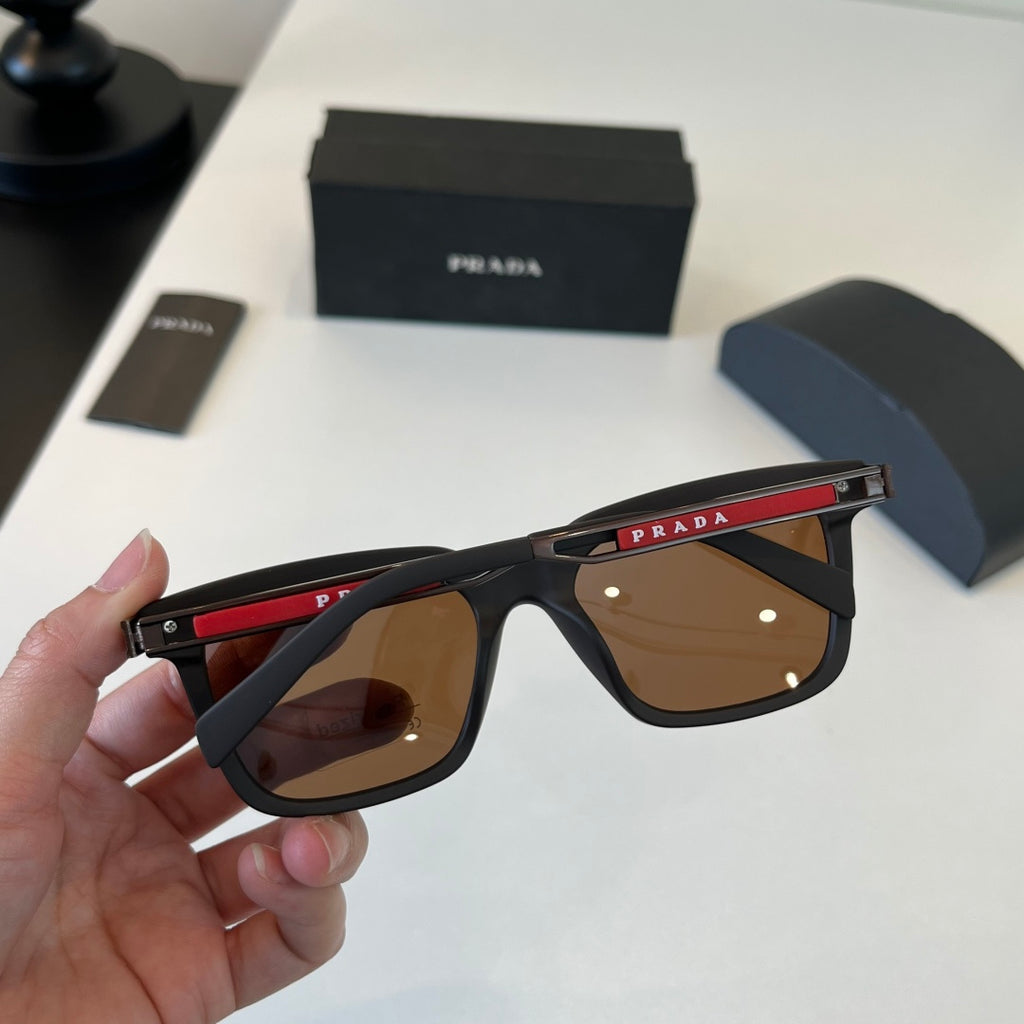 Prada Fashion Black Lens Sunglasses for Men - 382624 - detail image 9