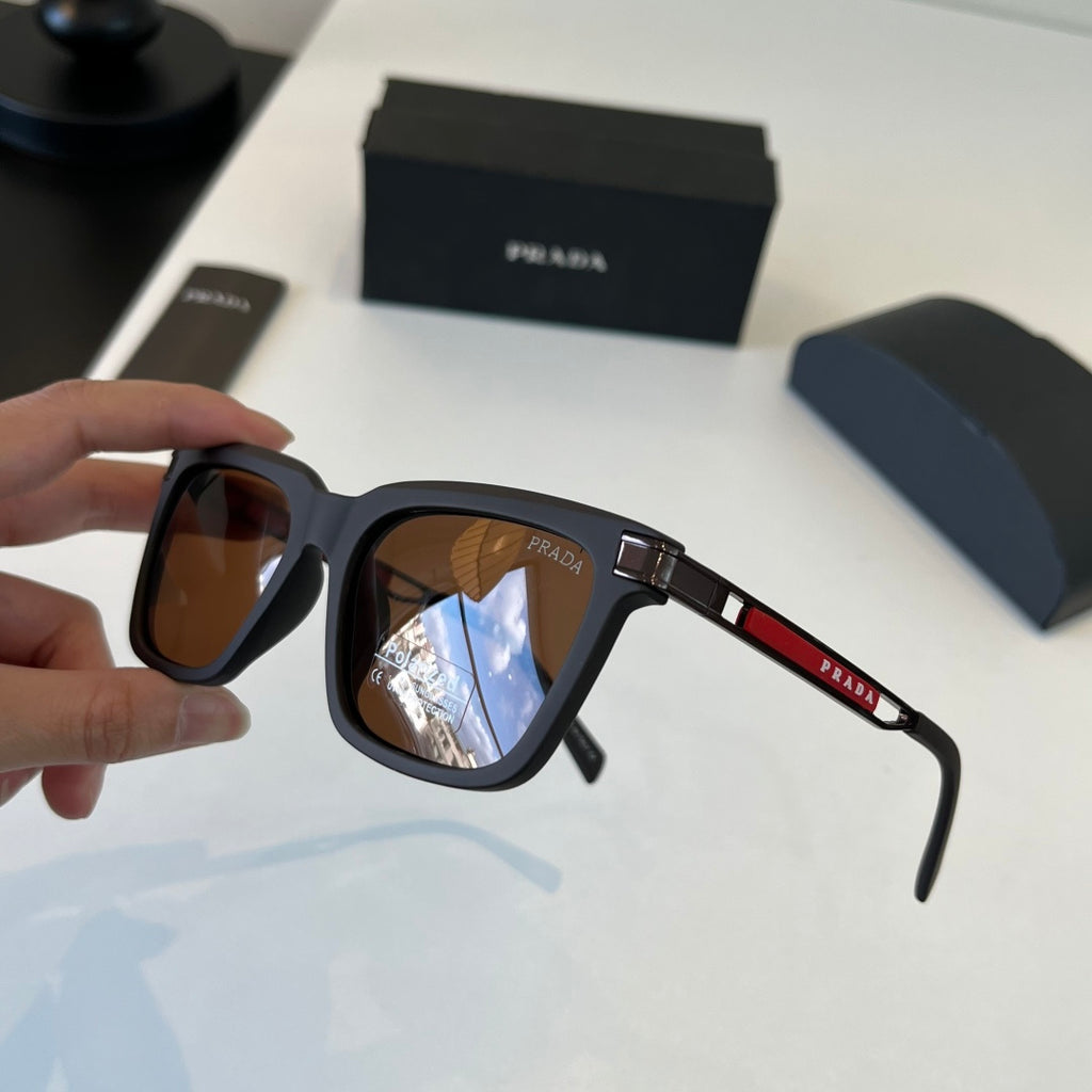 Prada Fashion Black Lens Sunglasses for Men - 382624 - detail image 4