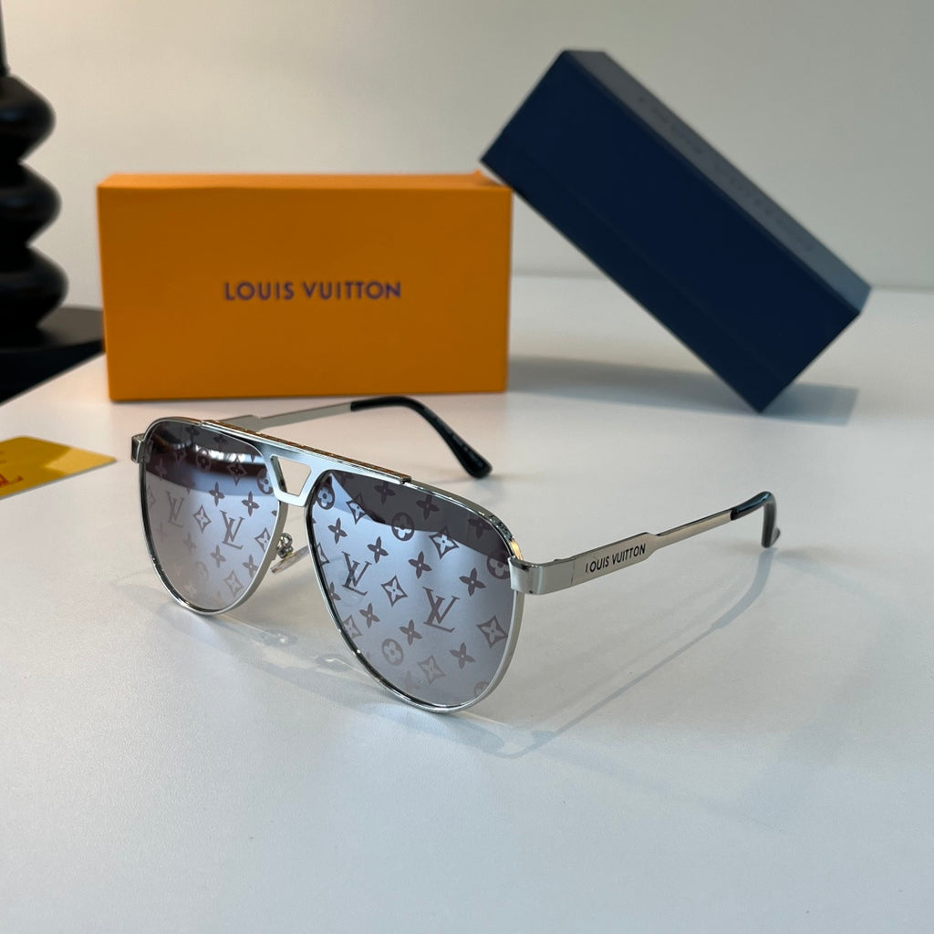 Louis Vuitton Metal Fashion Silver Lens Sunglasses for Men & Women - 398172 - detail image 3