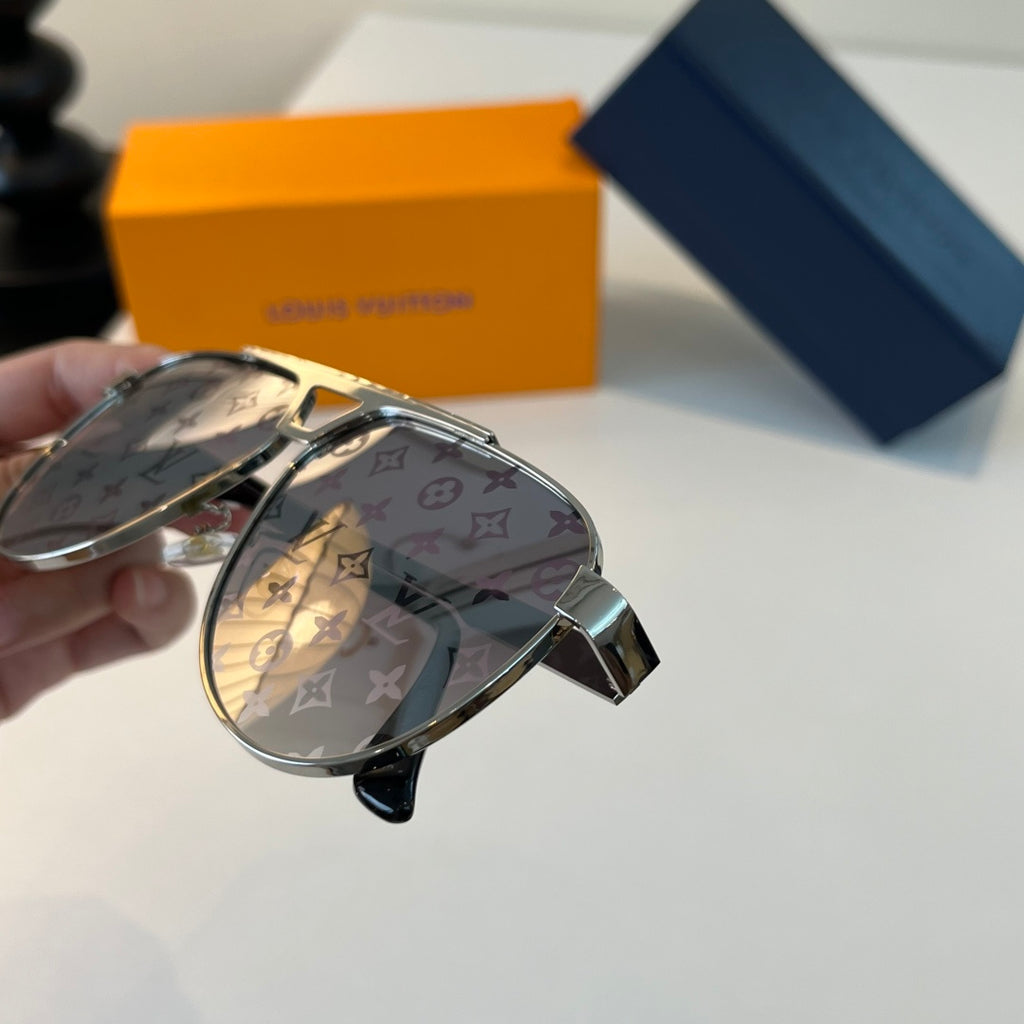 Louis Vuitton Metal Fashion Silver Lens Sunglasses for Men & Women - 398172 - detail image 6