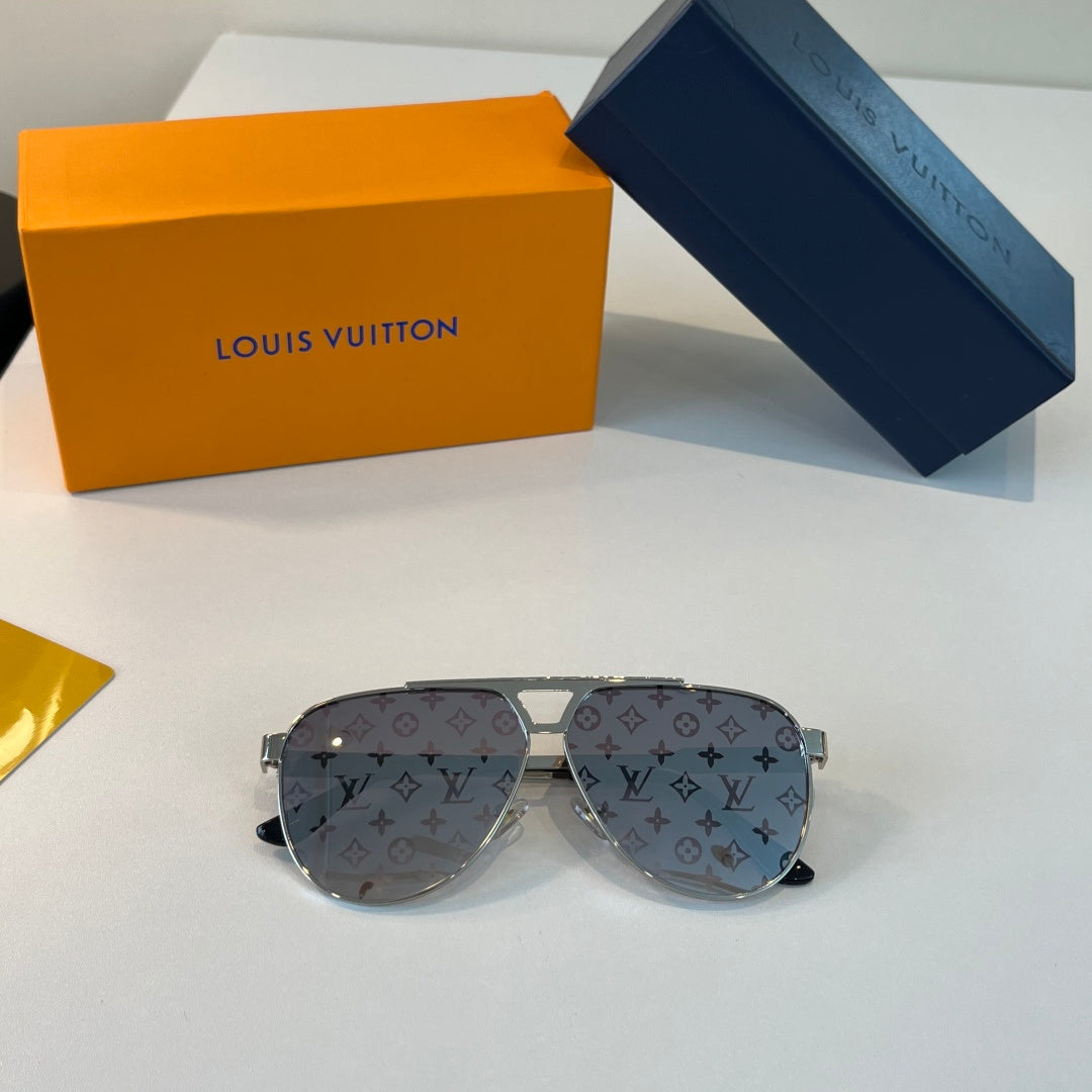 Louis Vuitton Metal Fashion Silver Lens Sunglasses for Men & Women - 398172 - detail image 4