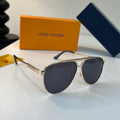 Louis Vuitton Metal Fashion Gray Lens Sunglasses for Men & Women - 398173