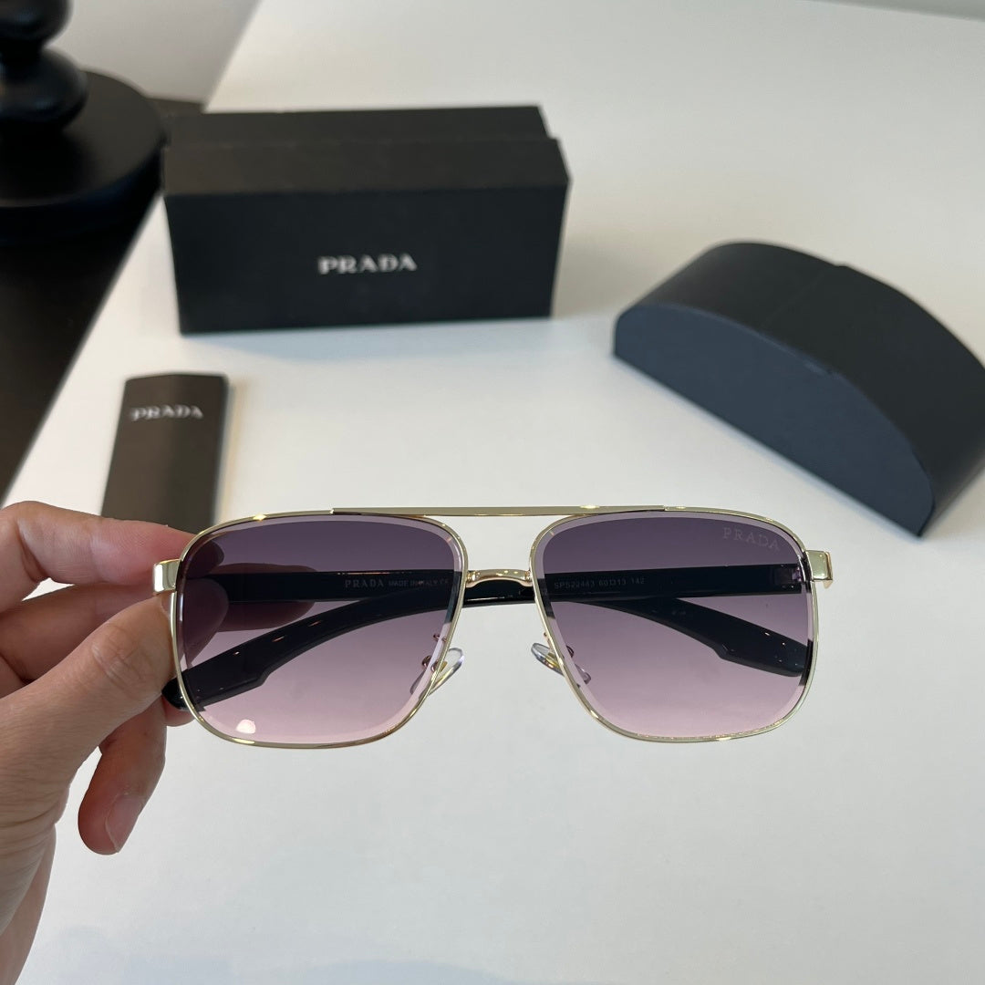 Prada Polarized Fashion Silver Lens Sunglasses for Men - 358366 - detail image 5
