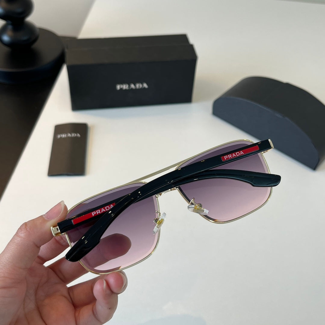 Prada Polarized Fashion Silver Lens Sunglasses for Men - 358366 - detail image 8