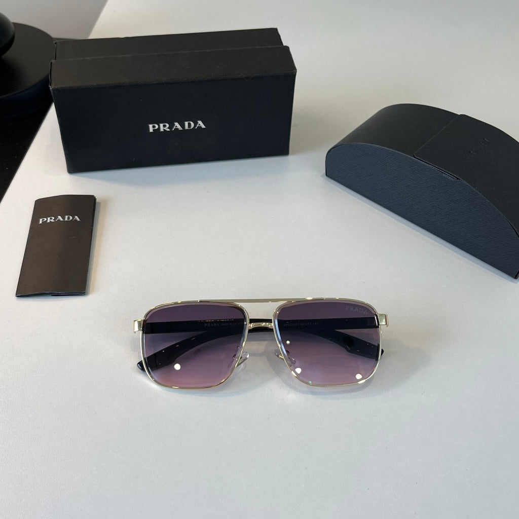 Prada Polarized Fashion Silver Lens Sunglasses for Men - 358366 - detail image 4