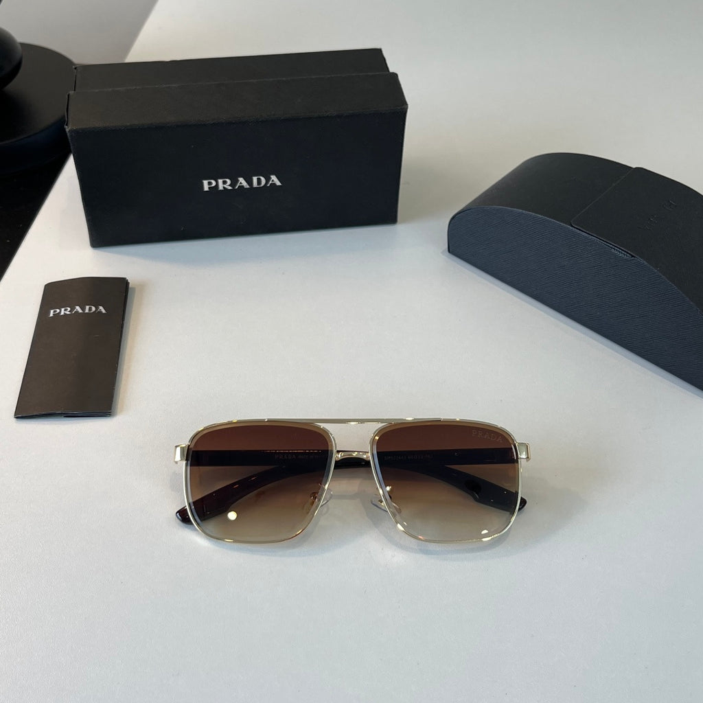 Prada Polarized Fashion Brown Lens Sunglasses for Men - 358367 - detail image 4