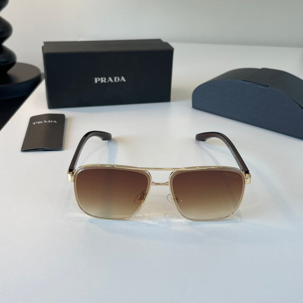 Prada Polarized Fashion Brown Lens Sunglasses for Men - 358367 - detail image 2