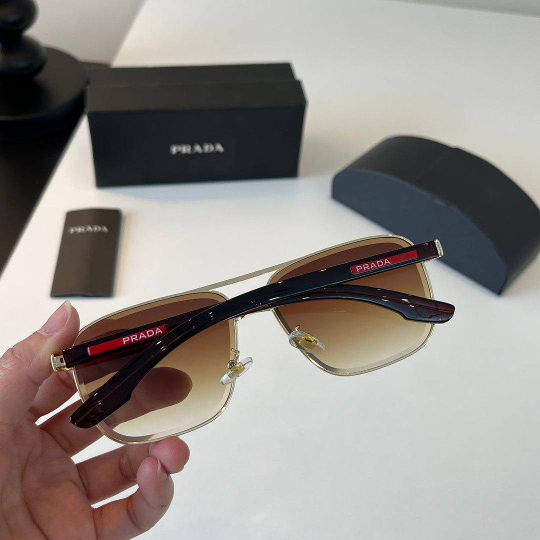 Prada Polarized Fashion Brown Lens Sunglasses for Men - 358367 - detail image 8