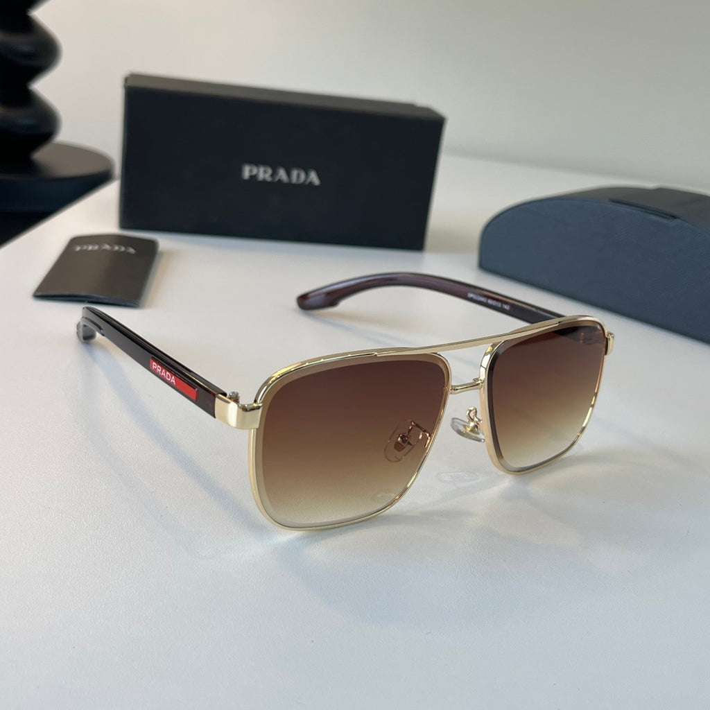 Prada Polarized Fashion Brown Lens Sunglasses for Men - 358367