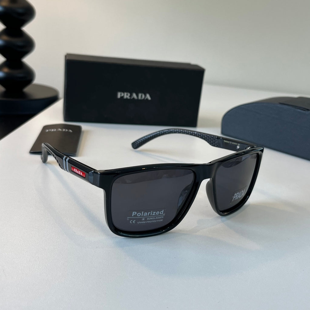 Prada Fashion Black Lens Sunglasses for Men - 358368