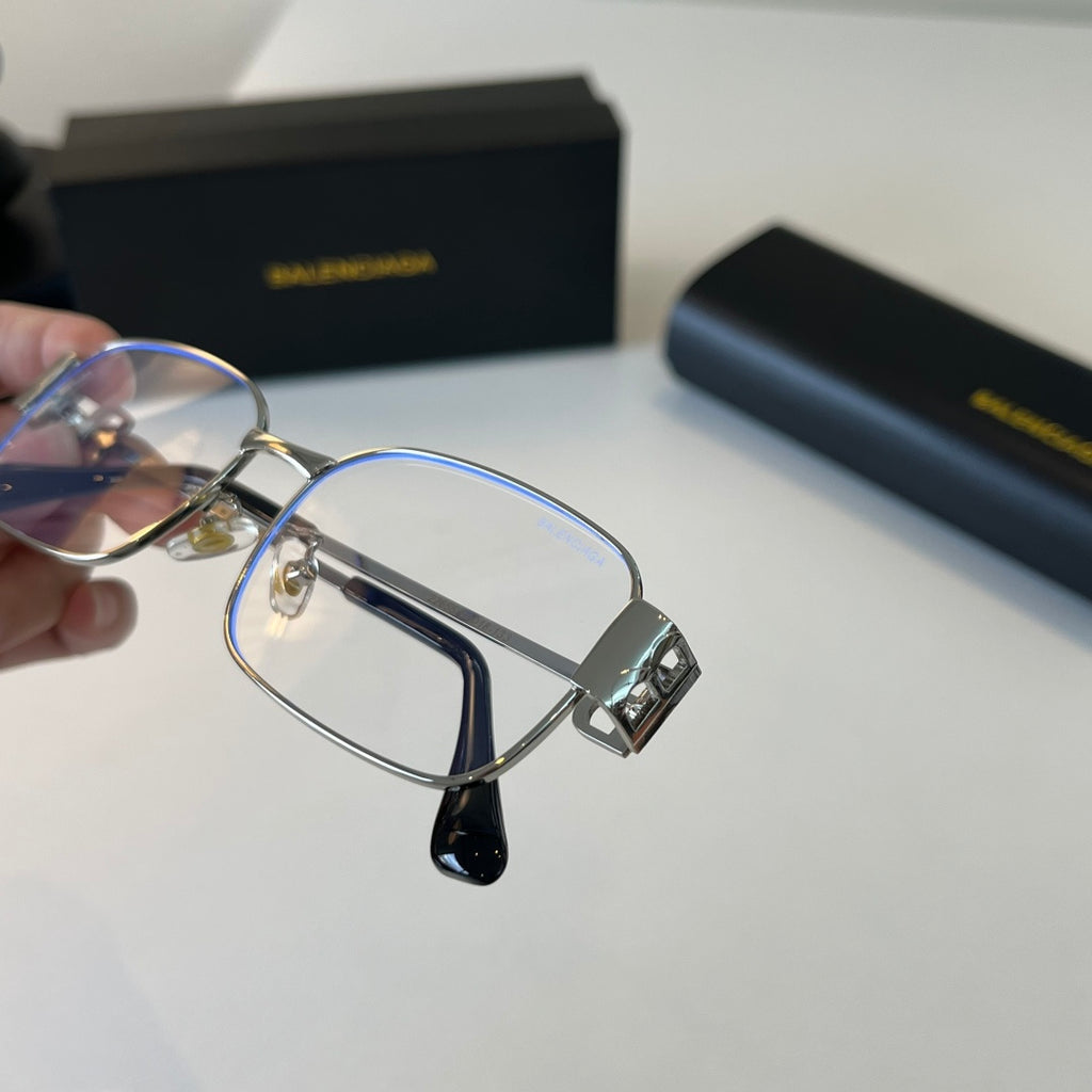 Balenciaga Rectangular Silver Lens Sunglasses for Men & Women - 399138 - detail image 6