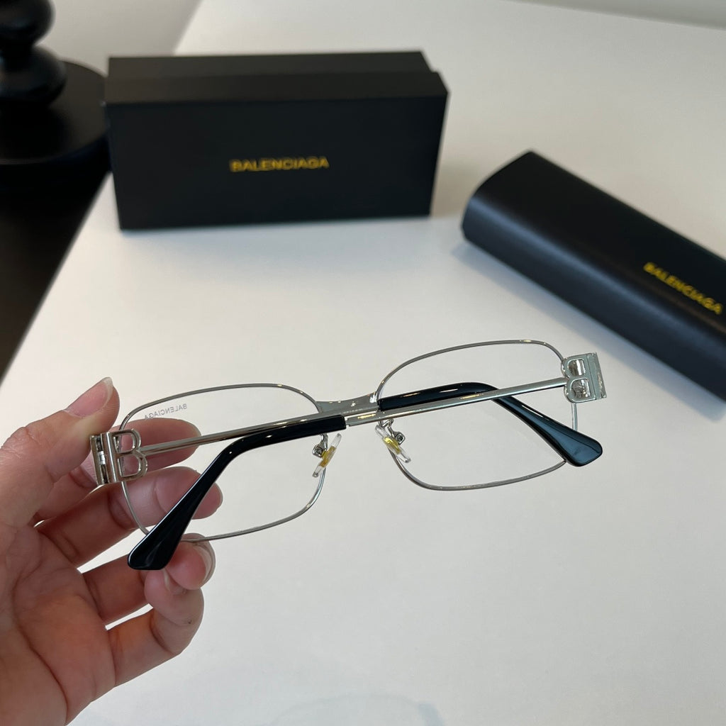 Balenciaga Rectangular Silver Lens Sunglasses for Men & Women - 399138 - detail image 8