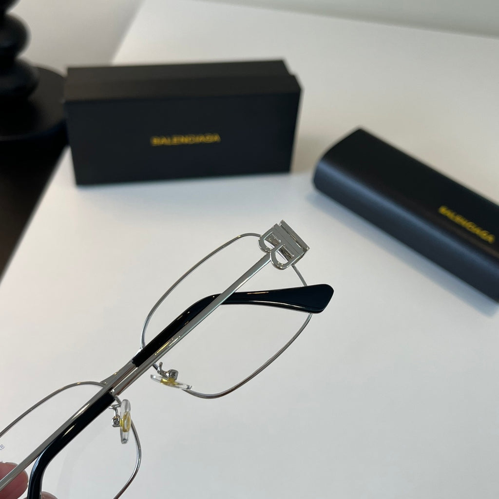 Balenciaga Rectangular Silver Lens Sunglasses for Men & Women - 358634 - detail image 7