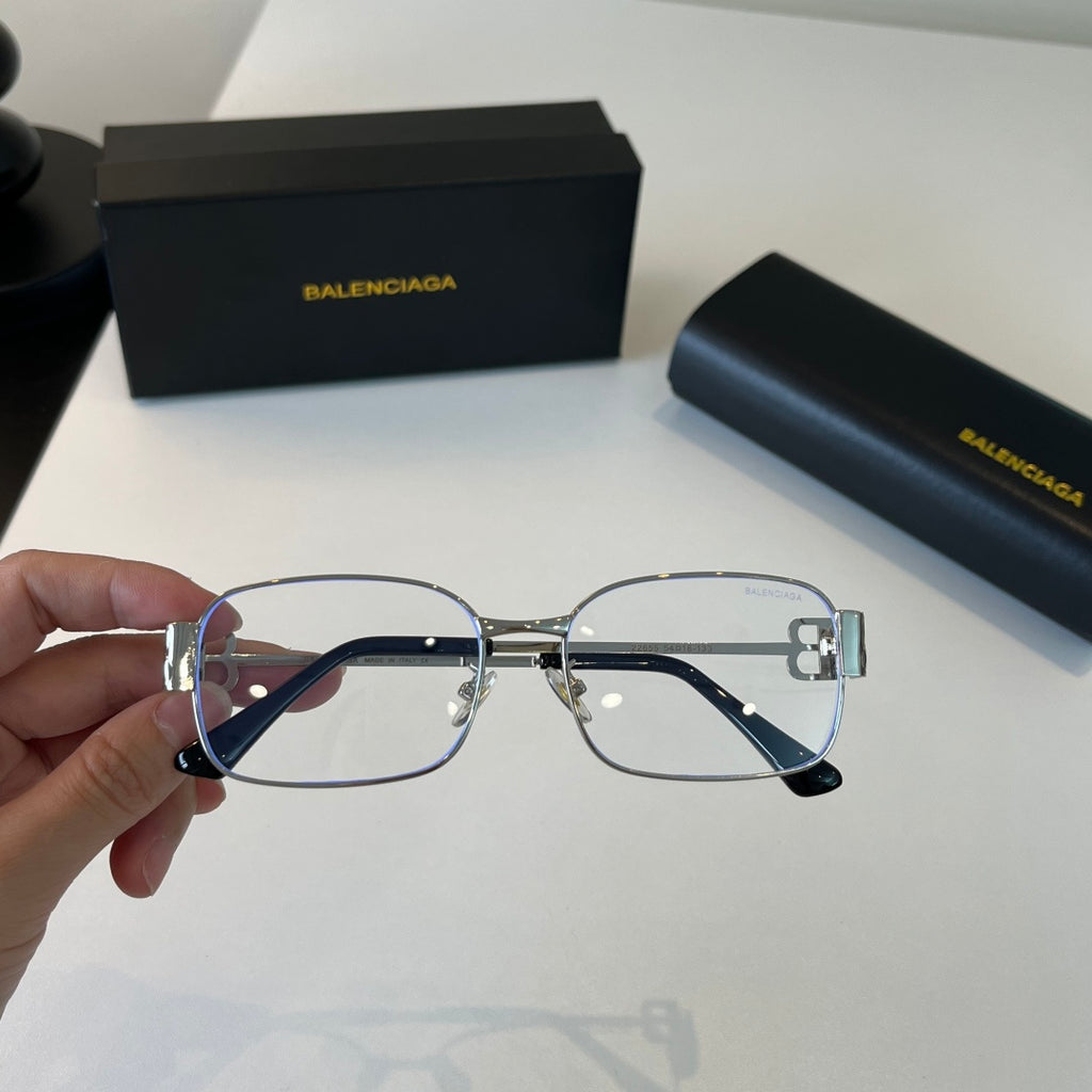 Balenciaga Rectangular Silver Lens Sunglasses for Men & Women - 466028 - detail image 5