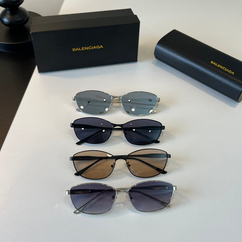 Balenciaga Rectangular Blue Lens Sunglasses for Men & Women - detail image 11