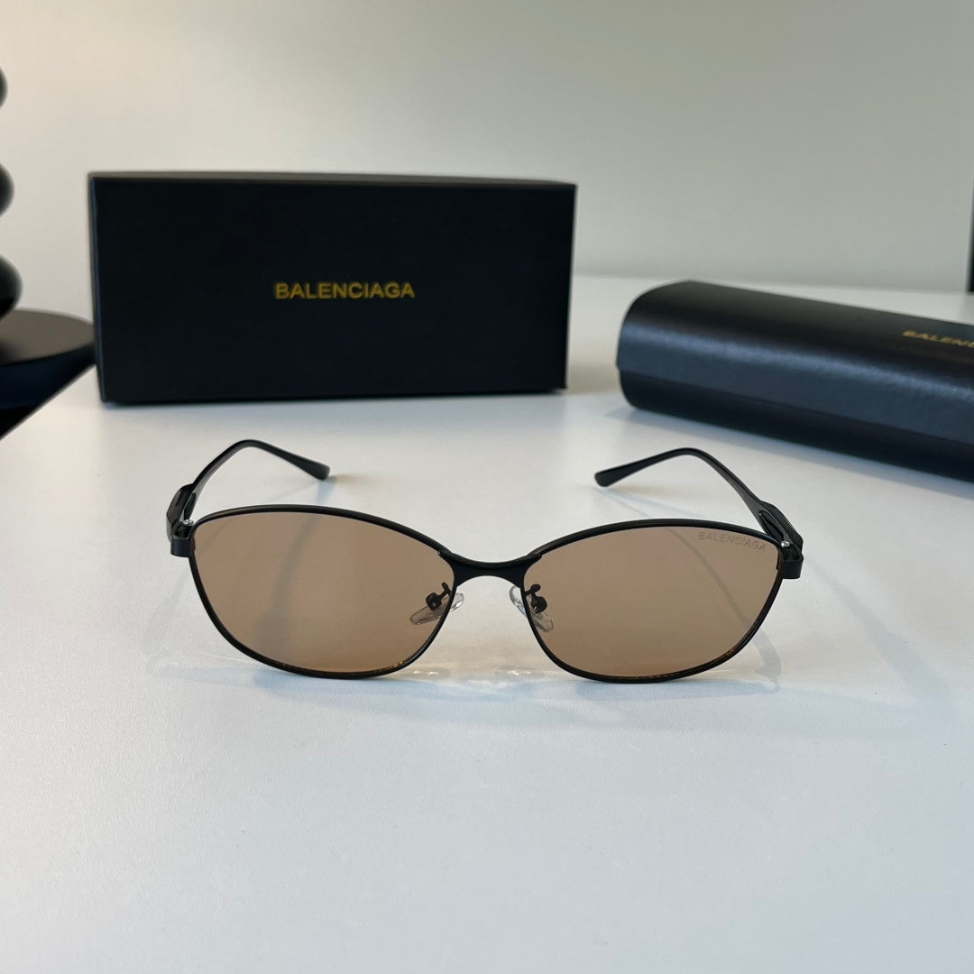 Balenciaga Rectangular Brown Lens Sunglasses for Men & Women - 358638 - detail image 2