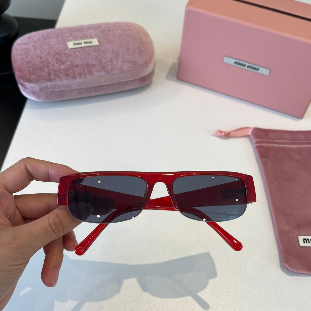 Miu Miu Fashion Red Lens Sunglasses for Men & Women - 466112 - detail image 4