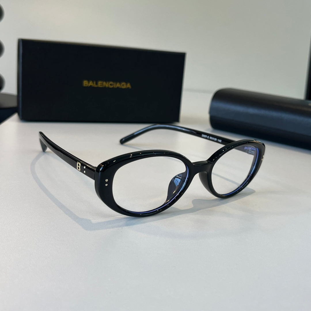 Balenciaga Rectangular Silver Lens Sunglasses for Men & Women - 466040