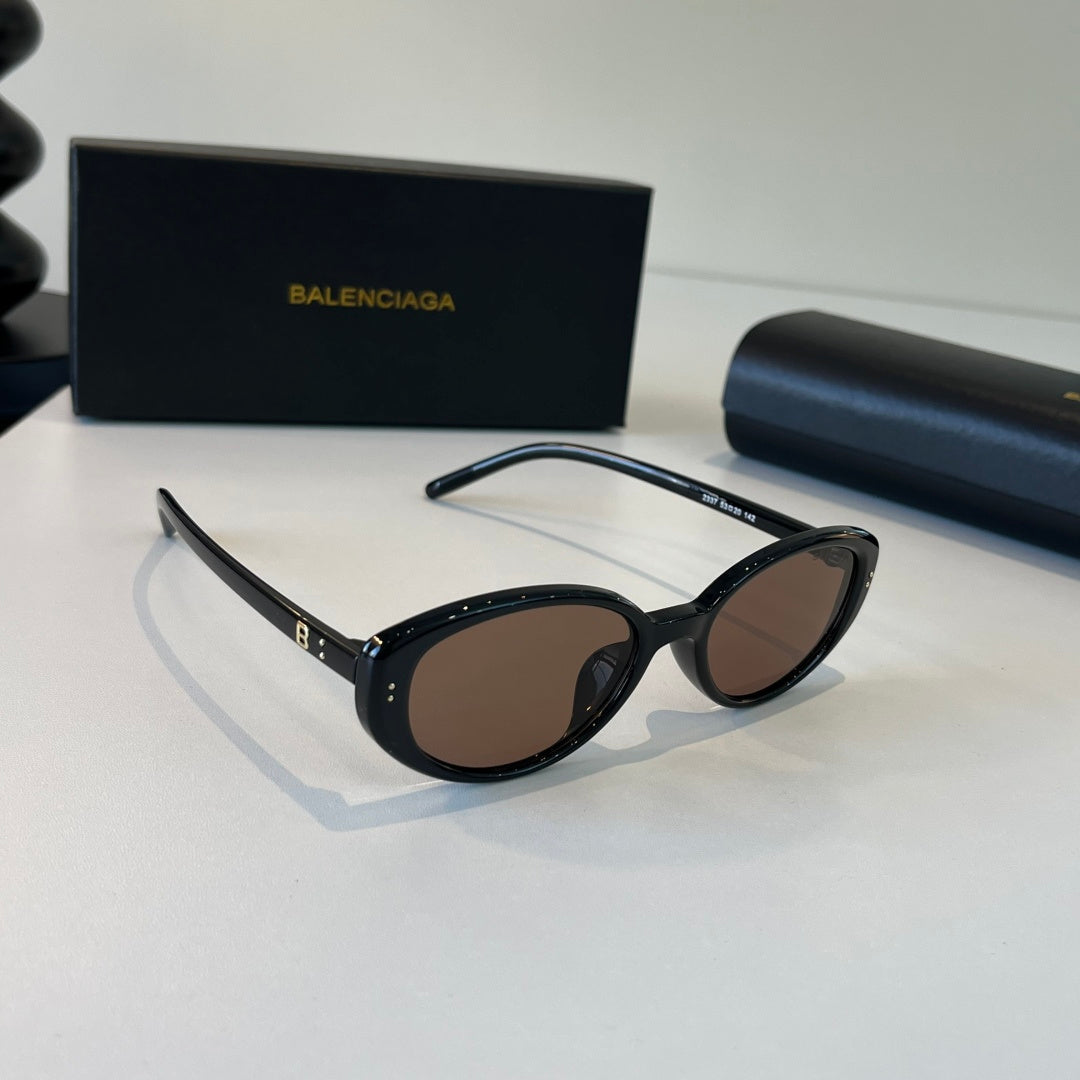 Balenciaga Rectangular Silver Lens Sunglasses for Men & Women - 466042