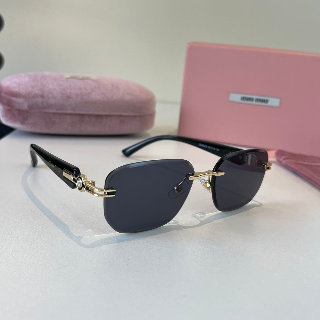 Miu Miu Fashion Silver Lens Sunglasses for Men & Women - 487652