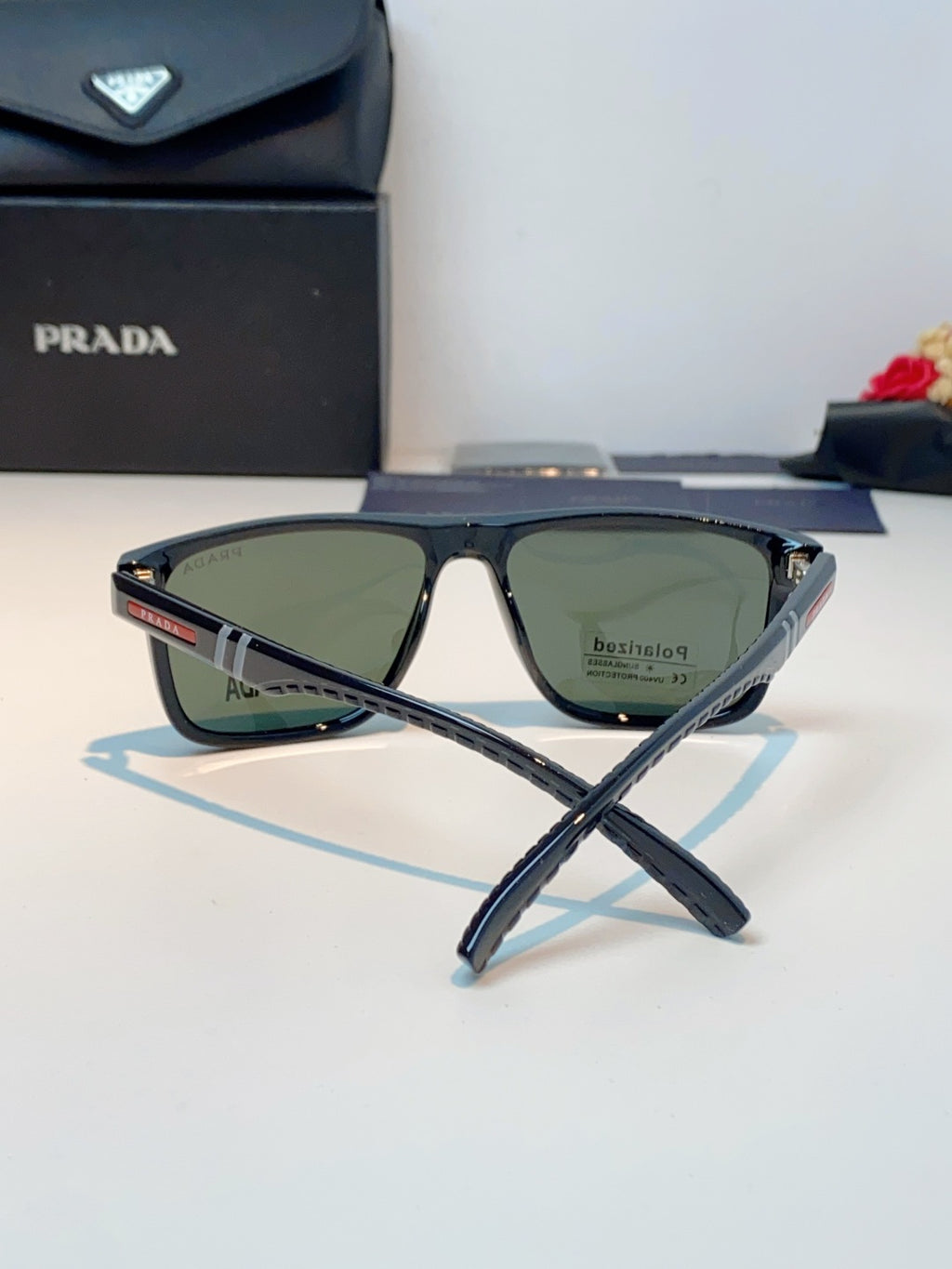 Prada Polarized Fashion Gray Lens Sunglasses for Men - 358449 - detail image 3