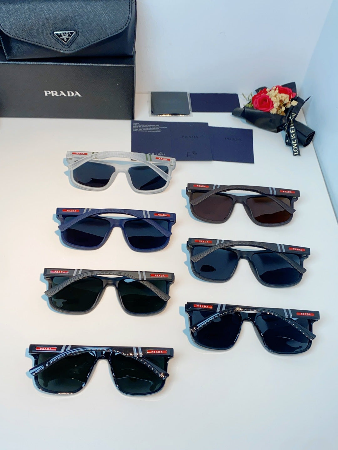 Prada Polarized Fashion Gray Lens Sunglasses for Men - 358449 - detail image 12