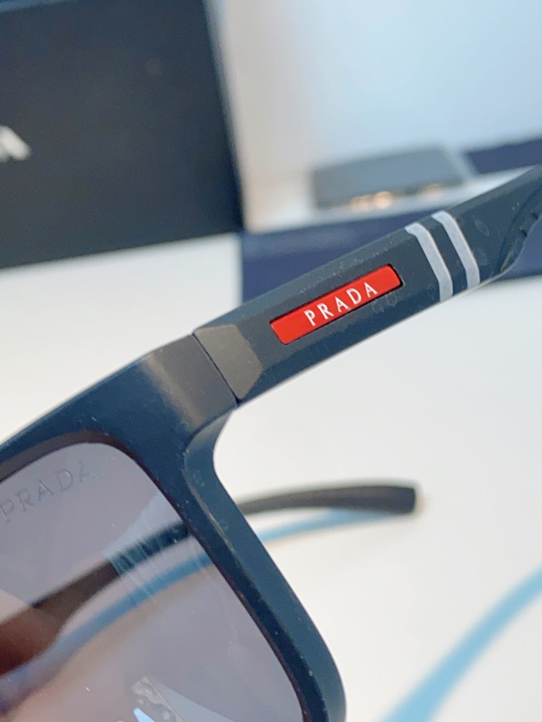 Prada Polarized Fashion Gray Lens Sunglasses for Men - 358451 - detail image 8