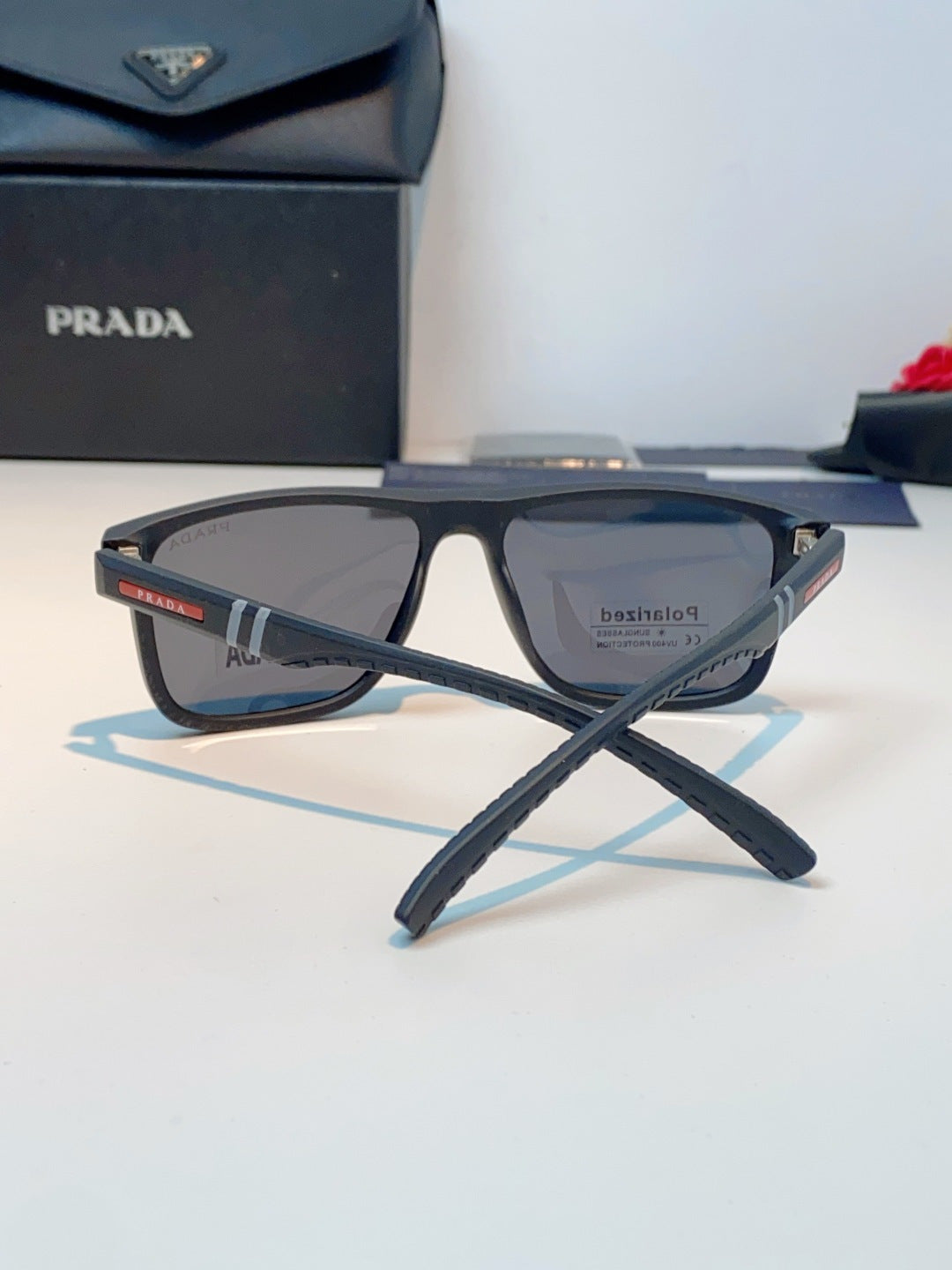 Prada Polarized Fashion Gray Lens Sunglasses for Men - 358451 - detail image 3