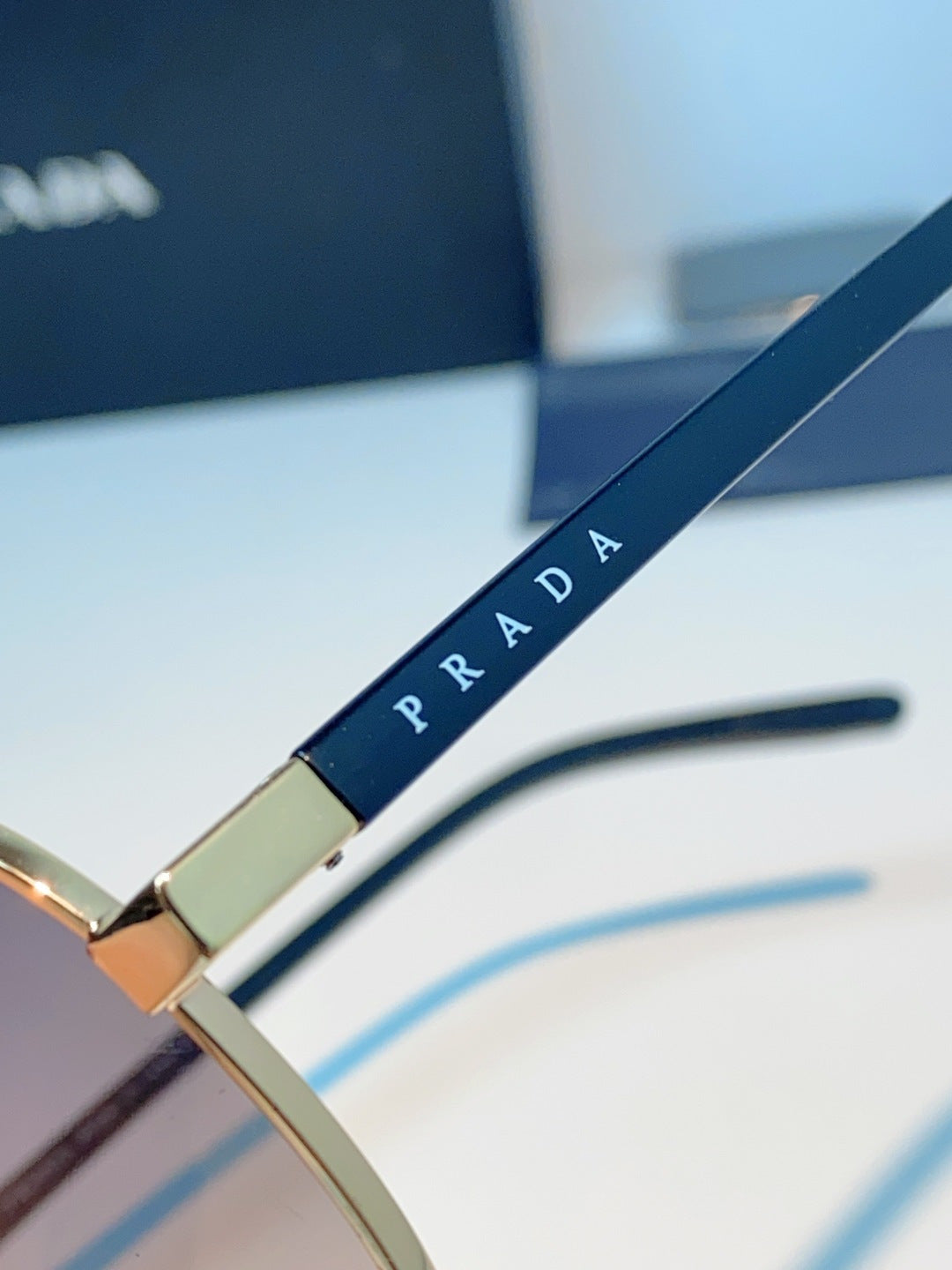 Prada Polarized Metal Aviator Brown Lens Sunglasses for Men & Women - 358454 - detail image 8