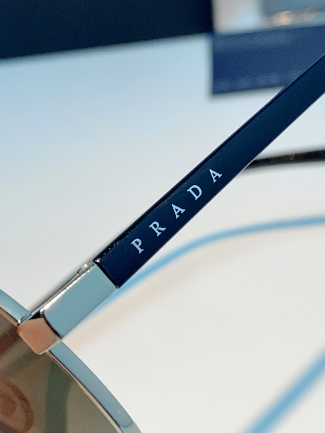 Prada Polarized Metal Aviator Gray Lens Sunglasses for Men & Women - 358455 - detail image 8