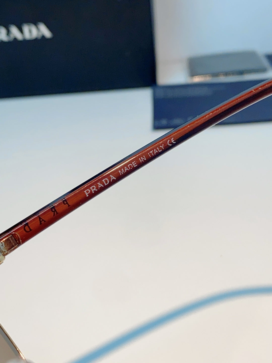 Prada Polarized Metal Aviator Brown Lens Sunglasses for Men & Women - detail image 9