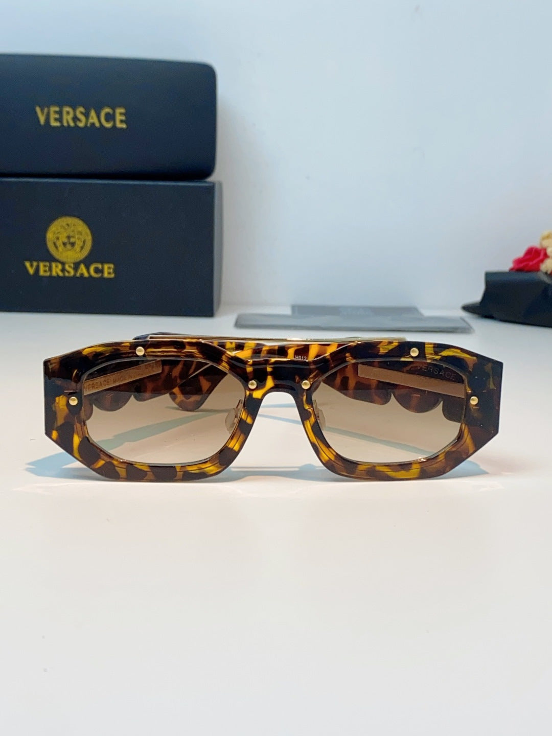 Versace Metal Fashion Brown Lens Sunglasses for Men & Women - detail image 2