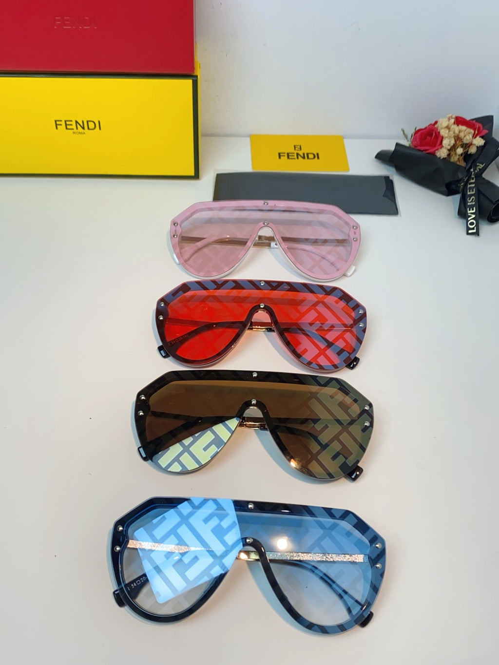 Fendi Lightweight Rimless Silver Lens Sunglasses for Men & Women - 358760 - detail image 11