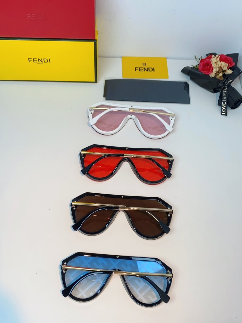 Fendi Lightweight Rimless Silver Lens Sunglasses for Men & Women - 358760 - detail image 10