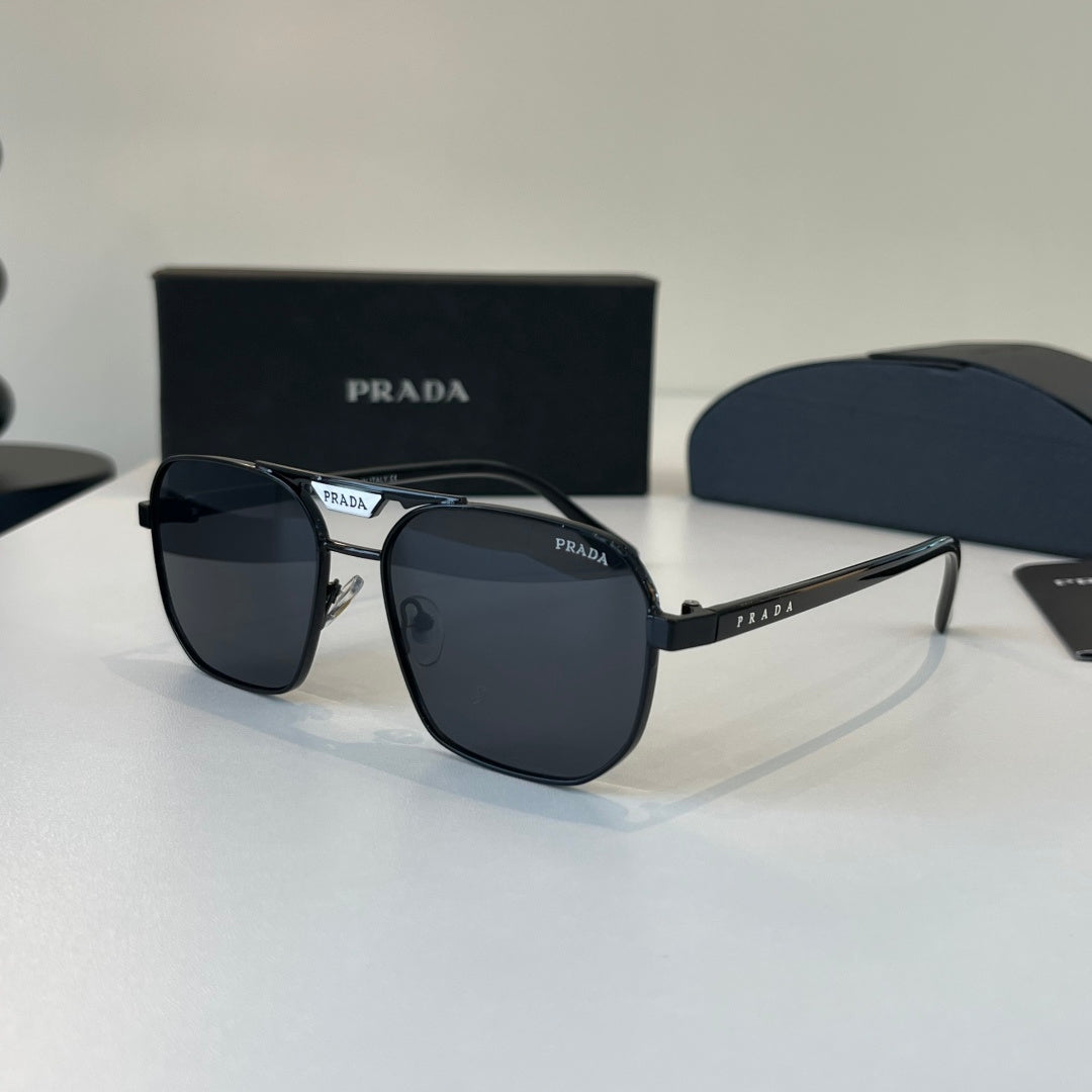 Prada Fashion Black Lens Sunglasses for Men - 382564 - detail image 3
