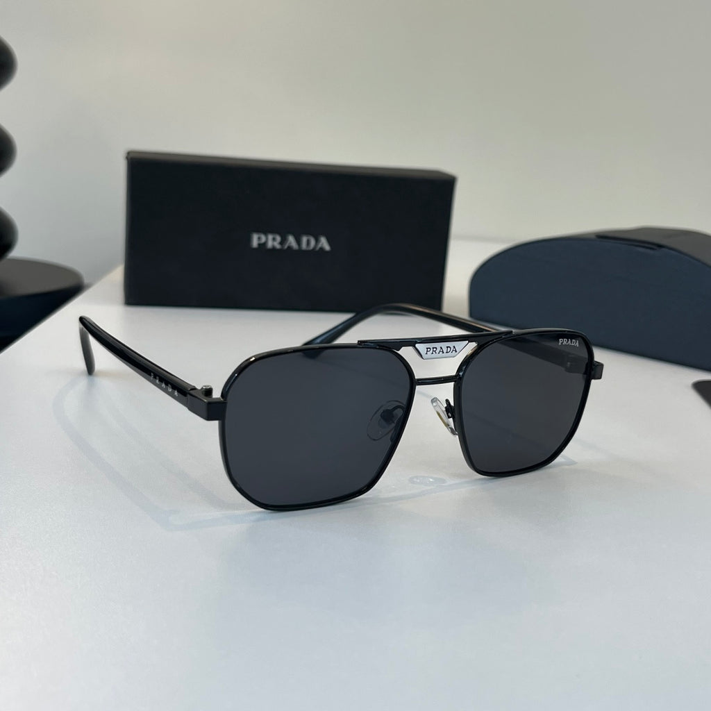 Prada Fashion Black Lens Sunglasses for Men - 382564
