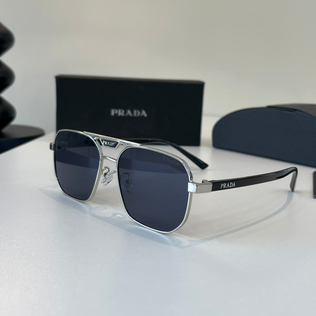 Prada Fashion Black Lens Sunglasses for Men - 382567 - detail image 3