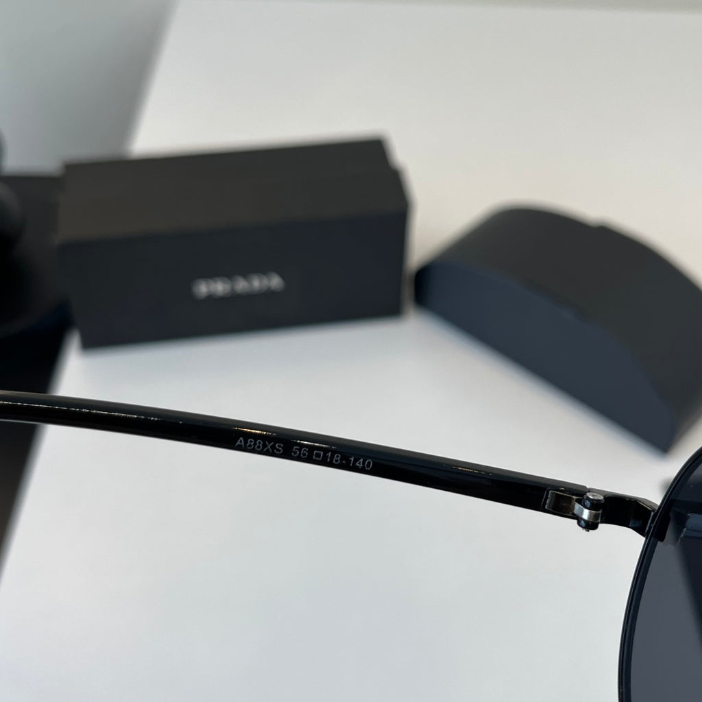 Prada Metal Aviator Black Lens Sunglasses for Men & Women - 382571 - detail image 9